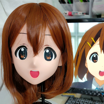 (GLA057)Customize Character'! Female/Girl Resin Full/Half Head With Lock Anime Cosplay Japanese Animego Kigurumi Mask